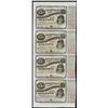 Image 1 : Uncut Sheet of (4) State of Louisiana Baby Bond Obsolete Notes