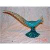 Image 1 : Large Blue/Gold Murano Bird