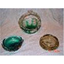 3 Pieces Of Murano Glass W/Controlled B