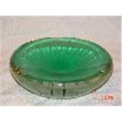 Venini Co. Heavy Light Green Bowl With 