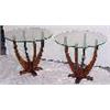 Image 1 : Vladimir Kagan Glass Top End Tables