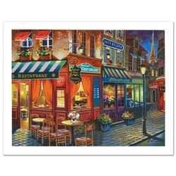 Anatoly Metlan, "Saint Denis La Nuit" Limited Edition Lithograph, Numbered and Hand Signed with Cert