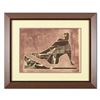 Image 1 : Neal Doty (1941-2016), Framed Original Mixed Media Linocut, Hand Signed with Certificate of Authenti