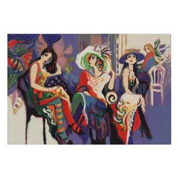 Isaac Maimon, "Three Graces" Limited Edition Serigraph, Numbered and Hand Signed with Letter of Auth