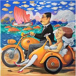 Pino Procopio "VELA D'AMORE" Original Serigraph