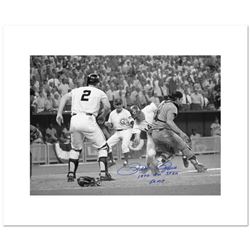 "Pete Rose, Fosse Collision" Archival Photograph of the 1970 All-Star Game in Cincinnati, Autographe