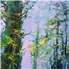 Image 2 : Thomas Leung, "Summer Woods" Original Oil Painting on Canvas Board, Hand Signed with Certificate of 