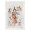 Image 1 : "Thai Dancers" Limited Edition Lithograph by Edna Hibel, Numbered and Hand Signed with Certificate o