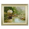 Image 1 : Marilyn Simandle, "Pont Aven" Framed Limited Edition on Canvas, Numbered 70/195 and Hand Signed with