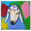 Image 1 : Menashe Kadishman- Original Oil on Canvas "Untitled"