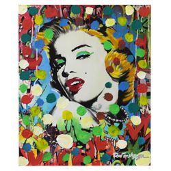 Nastya Rovenskaya- Mixed Media "Marilyn Monroe I"