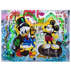 Nastya Rovenskaya- Mixed Media "It's All About Money"