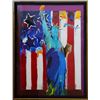 Image 2 : Peter Max- Original Mixed Media "United We Stand II"