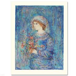 "Serene" Limited Edition Serigraph (32" x 41") by Edna Hibel (1917-2014), Numbered and Hand Signed w