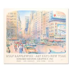 Rolf Rafflewski, "Art Expo NY" Lithograph, Hand Signed with Letter of Authenticity.