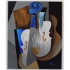 Image 1 : ARBE- Acrylic and Mixed Media on Canvas "Musical Construct"