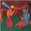 Image 2 : Mihail Chemiakin, Carnival Series: "Untitled 2" Limited Edition Lithograph, Numbered Hand Signed wit