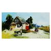 Image 1 : Shalva Phachoshvili- Original Oil on Canvas "Parkside Village"