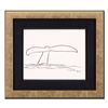 Image 1 : Wyland, "Whale Tail" Framed Original Sketch, Hand Signed with Certificate of Authenticity.