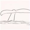 Image 2 : Wyland, "Whale Tail" Framed Original Sketch, Hand Signed with Certificate of Authenticity.