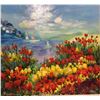 Image 1 : Zina Roitman- Original Oil on Canvas "Poppies in the wind"
