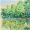 Image 2 : Charles Knecht, "Mid Day Reflections" Original Oil Painting on Canvas, Hand Signed with Letter of Au