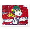 Image 1 : "Low Fat Meal Over Santa Monica" Limited Edition Hand Pulled Original Lithograph by Renowned Charles
