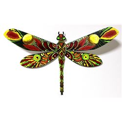 Patricia Govezensky- Original Painting on Cutout Steel "Dragonfly XIX"