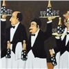 Image 2 : Guy Buffet, "Flower bottle Brigade" Limited Edition Serigraph; Numbered and Hand Signed with Certifi