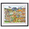 Image 1 : Charles Fazzino- 3D Construction Silkscreen Serigraph "O BEAUTIFUL FOR SPACIOUS SKIES…AMERICA…AMERIC