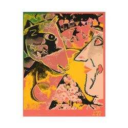 Ringo Daniel Funes, (Protege of Andy Warhol's Apprentice, Steve Kaufman), "Farmer and His Cow" One-o