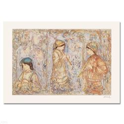 "Music in the Garden" Limited Edition Serigraph by Edna Hibel (1917-2014), Numbered and Hand Signed 