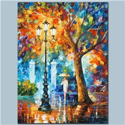 Leonid Afremov (1955-2019) "Night Aura" Limited Edition Giclee on Canvas, Numbered and Signed. This 