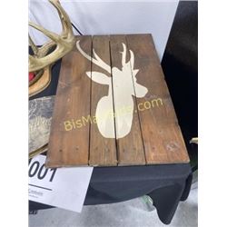 Wooden Deer Wall Picture