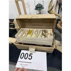 Vintage Tackle Box w/ Tackle
