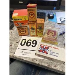 Vintage Gun Cleaning Supplies & Winchester 30-30