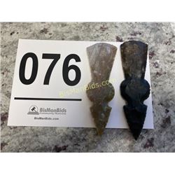 Lot of 2 Extra Large Arrow Heads