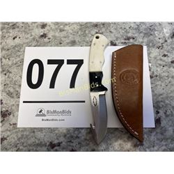 Chipaway Cutlery Bone Handled Knife & Leather