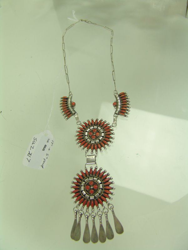 Zuni Coral Necklace