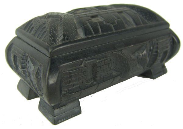 Carved Argillite Box