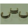 Image 2 : 3 Handwrought Silver Bracelets