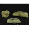 Image 2 : 3 Eskimo Ivory Carvings