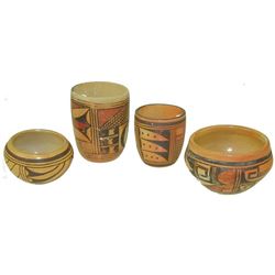 4 Hopi Pottery Pieces