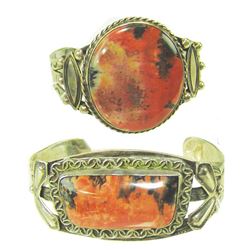2 Picture Agate Bracelets