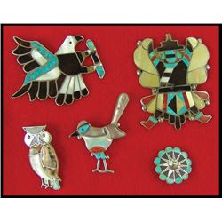 Zuni Inlay Jewelry Group