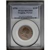 Image 1 : "1773 1/2P Virginia Halfpenny, Period MS"