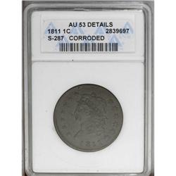 1811 1C --Corroded--ANACS. AU53 Details
