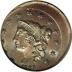 1835 1C Head of 1836--Struck 15% Off Ce