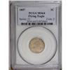 Image 1 : 1857 1C MS64 PCGS. This medium brown ne