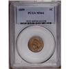 Image 1 : 1859 1C MS64 PCGS. This shimmering tan-